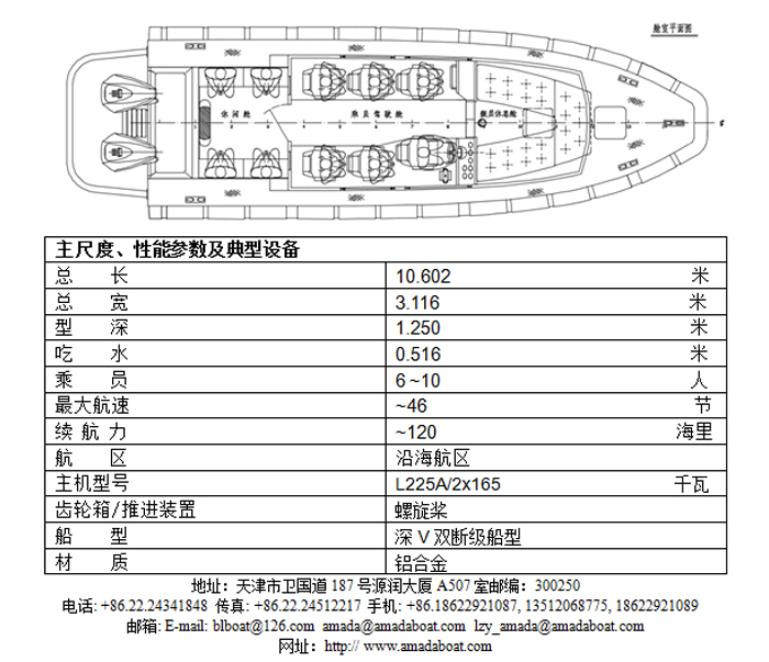 895b(旗 鱼Ⅲ)沿海警用巡逻艇